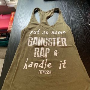 Work out tank! “Put on some gangster rap...